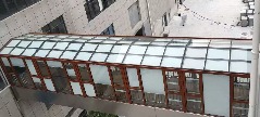 宁波酒店走廊玻璃屋顶蜂巢帘厂家